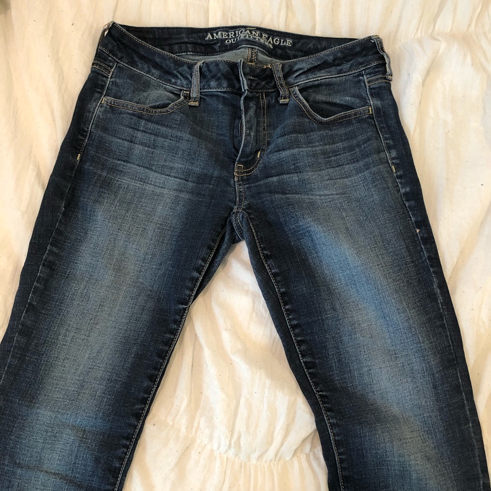 AEO Dark Wash Super Stretch Jegging